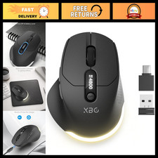 Tri-Mode Wireless Bluetooth Mouse with LED Display for Laptop & PC - Ergonomic D picture