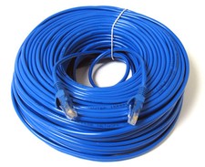 150FT 150 FT RJ45 CAT5 CAT 5 HIGH SPEED ETHERNET LAN NETWORK BLUE PATCH CABLE picture
