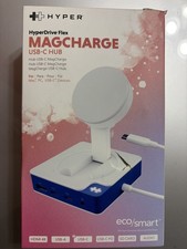 Hyper - HyperDrive Flex MagCharge 5 Port USB-C Hub with Phone Charger - Blue picture