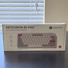 Keychron B1 Pro Wireless Keyboard Ultra-Slim 2.4G Bluetooth B1P-K13 Retro Red picture