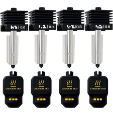 4‑Pack 0.2/0.4/0.6/0.8mm Hotend for Bambu Lab P2S/X2D/H2D/H2S/A1/A1 Mini | Le... picture
