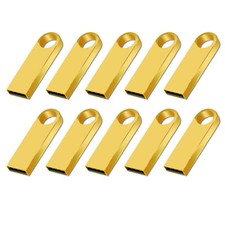 Lot 10PCS 1/2/4/8/16GB Metal USB Flash Drive Memory U Stick Storage Custom Logo picture