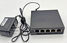 D-Link 5-Port Desktop Gigabit PoE+ Switch 5 Ports Manageable -DES-105 Tested picture