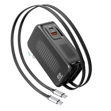 Retractable USB C Charger,45W iPhone Charger Fast Charging,4in1 Foldable 1 Pack picture