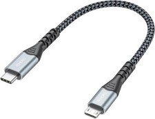 USB C to Micro USB Cable 6 Inch Short, 480Mbps Data Transfer & 12W Charging USB- picture