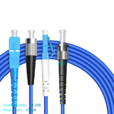 2Pcs 1m 2m 3m 5m 10m 15m LC to LC SC FC ST UPC SM Armored Fiber Optic Patch Cord picture