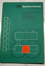 Vintage IBM System Journal (Volume 7) (Number 1) 1968 picture