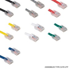 1'-50' CAT6 UTP Assembled Type Patch Cable 550MHz 24AWG Ethernet RJ45 Network UL picture