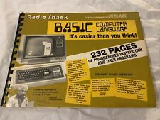 1978 Radio Shack 62-2016 BASIC Computer Language 1st Edition picture