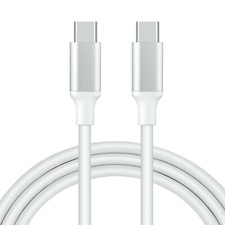 White 5ft USB-C USB-C Cable Type C Fast Charger Charging Cord For Macbook Google picture