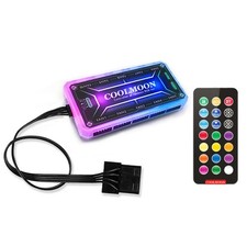 RGB Fan Controller Remote Control Computer Case 12V PC Cooling Chassis Fan Hub M picture