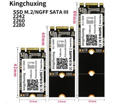 Kingchuxing 512GB 1TB M.2 NGFF SSD 2280 2242 2260 SATA Solid State Hard Drive picture
