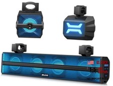 2.1CH Stereo UTV Sound Bar, 26 Inch Bluetooth UTV Speakers with RGB 26-Inch picture