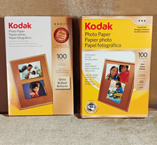 Kodak lot of 2 Gloss Photo Paper 4x6 100 Sheets Inkjet White CAT 174 3327 picture