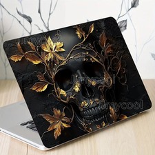Vinyl Laptop Case Skull Sticker 2pcs Scratch Resistant Case for HP Dell Lenovo picture