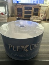50 PC PlexDisc 16X 4.7 GB DVD-R White Inkjet Hub Printable Disc 632-210 New picture