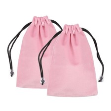 2 Pcs Cell Phone Sleeves (135x90mm) - Phone Storage Pouch Organizer Velvet, Pink picture