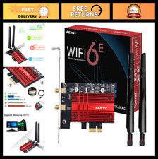 Tri-Band WiFi 6E PCIe Network Card 5400Mbps, BT5.3, 160MHz for Desktop PC picture