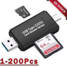 Card Reader USB 2.0 Type C Micro TF OTG Smart Memory Adapter Laptop Computer Lot picture