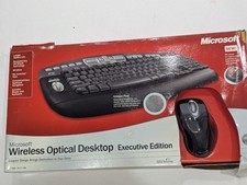 New Microsoft Wireless Optical Desktop Executive Edition Keyboard & Mouse Set picture
