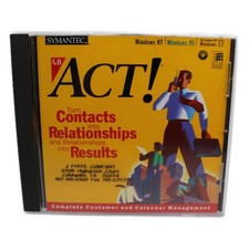 Symantec ACT 4.0 CD-ROM for Windows NT 95 3.1 Business CRM Software Vintage picture