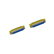DB37 Slimline Gender Changer Female to Female Adapter - Silver picture