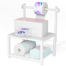 Label Holder for Rolls and Fan-Fold Labels, Sturdy Thermal Sticker Holder for... picture