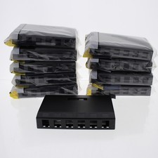 10 Hubbell Black 6-Port Data Voice Keystone Housings Surface Mount Box ISB6BK picture
