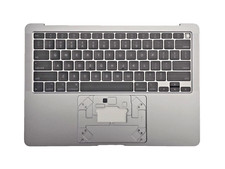 GRADE A MacBook Air A2179 2020 GENUINE TOP CASE W/ KEYBOARD, SPACE GRAY picture
