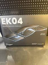 ProtoArc EK04 Wireless Ergonomic Split Keyboard & Number Pad Blue Bluetooth picture