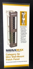 NIB Signamax 12458M CAT5E 12 Port Mini Patch Panel for Wiring Small Networks picture