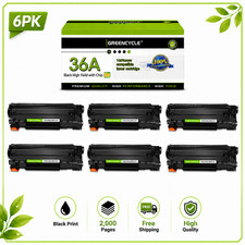 6x Compatible Toner Cartridge CB436A For HP 36A LaserJet P1505 P1505n Printer picture