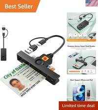 CAC Reader Military USB C CAC Card Reader 2 in 1 Dual Connector DOD Military ... picture