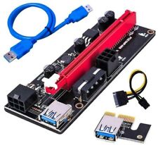 VER009S PCI-E Riser Card PCIe 1x to 16x USB 3.0 Data Cable GPU Mining Lot New  picture