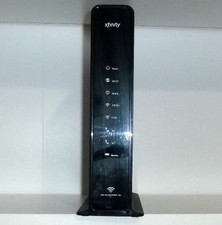 ARRIS TG1682G Wireless Modem Router - Black w/ coaxial, ethernet, electric cable picture