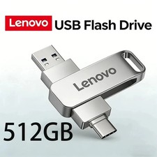 Lenovo USB 3.2 512GB OTG Flash Drive USB-C Type-C Metal Memory Stick Pen Drive picture