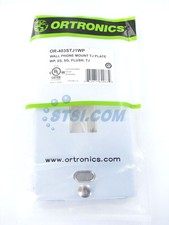 Ortronics OR-403STJ1WP TracJack 1-Port Stainless Steel Faceplate ~STSI picture