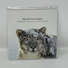 New Apple Mac OS X Snow Leopard 10.6.3 Install DVD 2Z691-6431-A 6634-A w/Insert picture