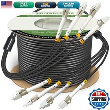 YUTIANHOME 50m 4 Core OM3 Multimode LC to LC Outdoor Armored Direct Burial picture