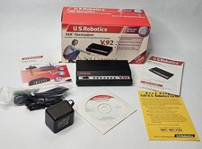 Vintage US Robotics V.92 V.90 56k External Faxmodem Fax Modem USR5686E in Box picture