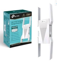 TP-LINK AXE5400 Tri-Band Mesh Wi-Fi 6E Range Extender - White (RE815XE) picture