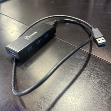 j5create 4-Port USB 3.0 Hub JUH340 1:4 Black w/ Cable picture