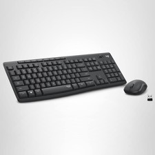 Logitech MK295 Silent Wireless Keyboard & Mouse Combo Quiet Keys Black picture