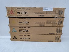 Ricoh MP C305 Complete Toner Cartridge Set 842119 842120 842121 842122 picture