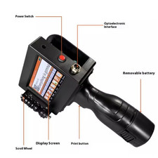 Handheld Inkjet Printer for Printing Information Such As Expiration Dates. picture