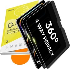 2 Pack 360° Privacy Screen Protector for iPad Pro 11 Inch M5/M4 picture