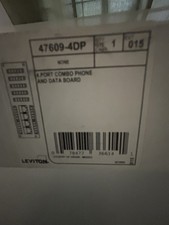 Leviton 4 Port Combo Phone And Data Board 47609-4DP picture