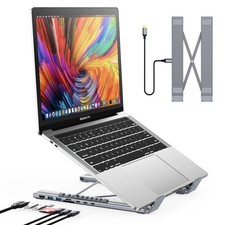 USB C Laptop Docking Station Stand Dock Tablet Stand 8 in 1 USB C Hub with 4K picture