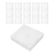 Transparent Reusable Plastic Mini Cd Case 20Pcs Slim Protective Storage Box picture