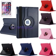 For iPad 7th Gen 360° Rotating Shockproof Leather Smart Case/9H Screen Protector picture